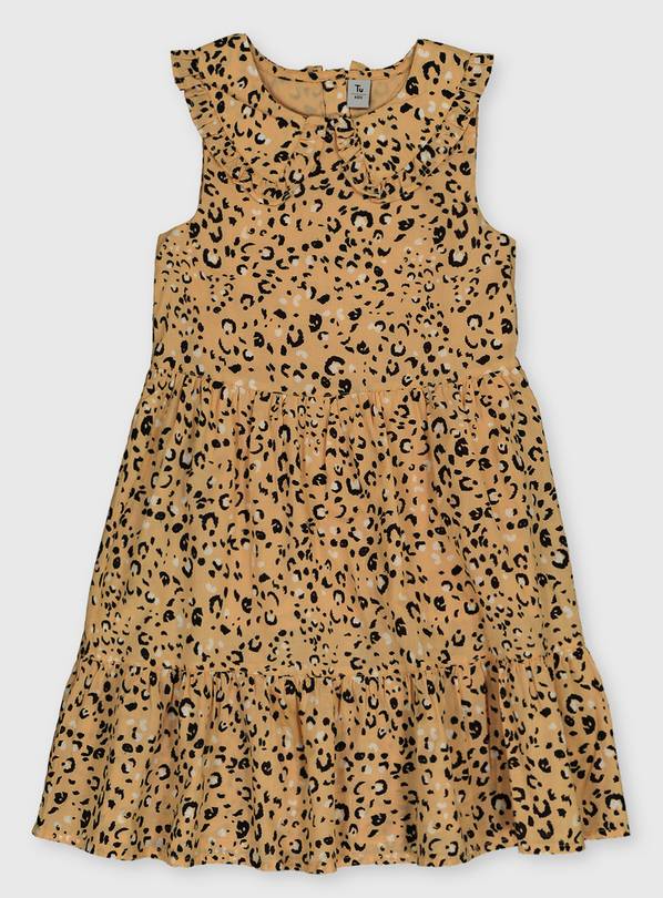 Buy Brown Animal Print Dress - 13 years | Dresses, jumpsuits and ...