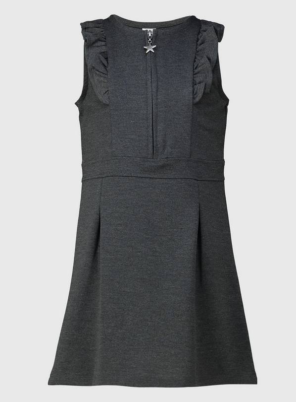 Grey Jersey Ruffle Dress - 9 years