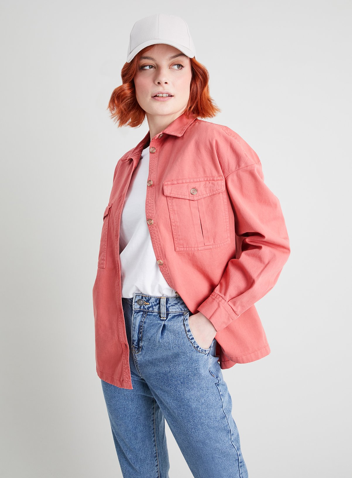 sainsburys pink denim jacket