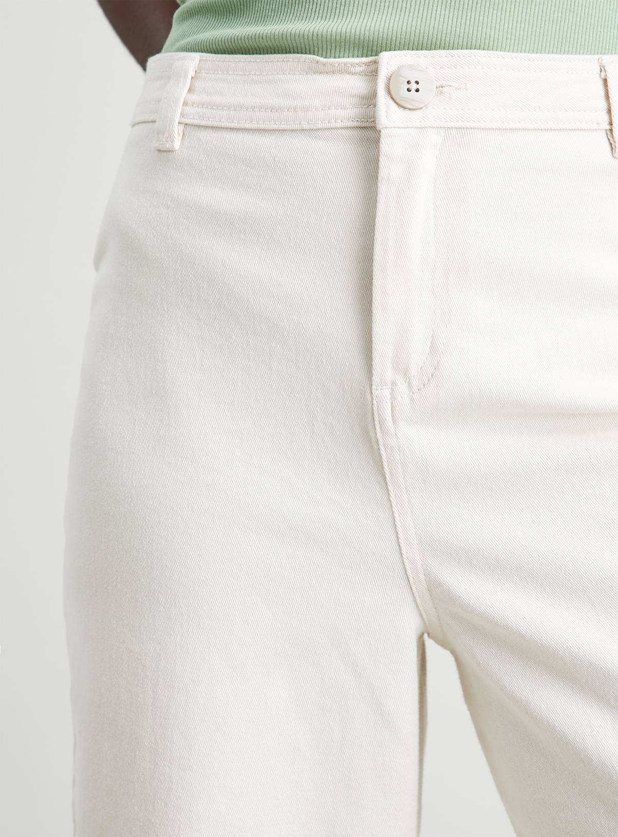 SKU: ECRU WIDE LEG CROP:Natural:10R - Image 3