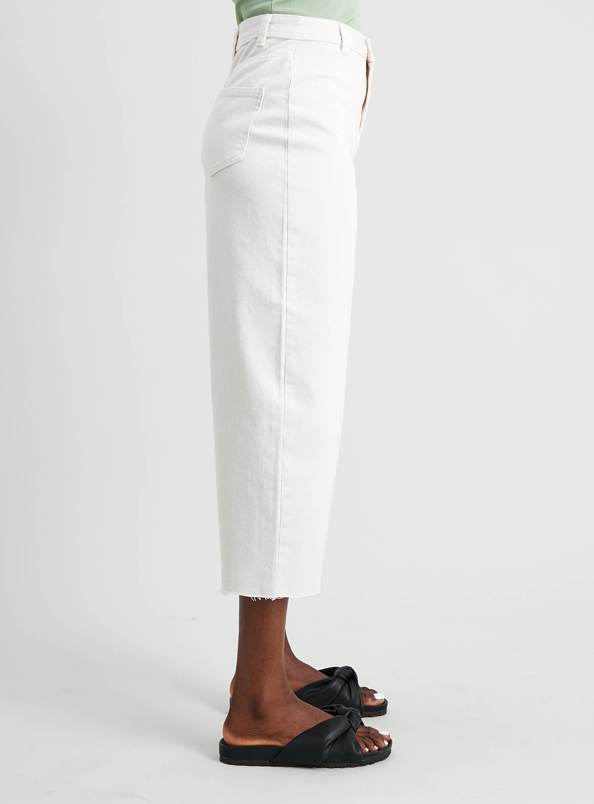 SKU: ECRU WIDE LEG CROP:Natural:10R - Image 5