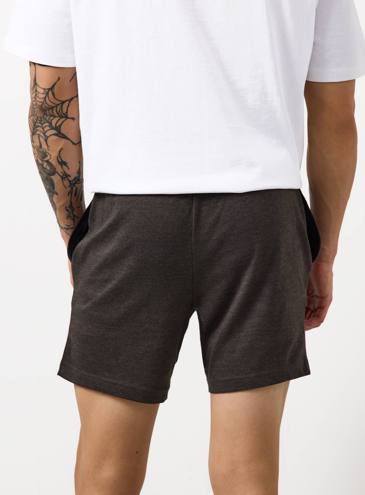 Black & Grey Jersey Pyjama Shorts 2 Pack L - Image 5