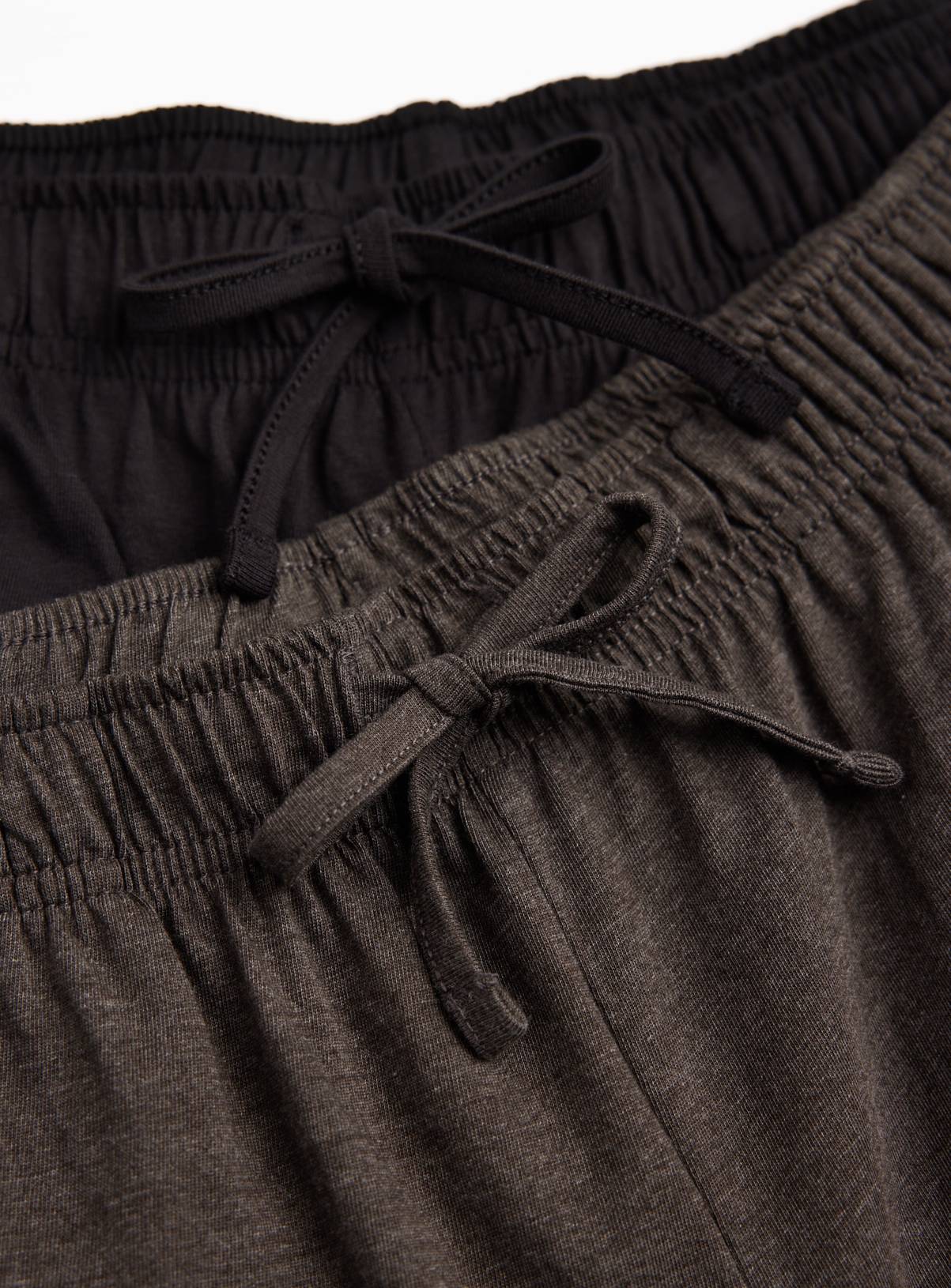 Black & Grey Jersey Pyjama Shorts 2 Pack S - Image 4