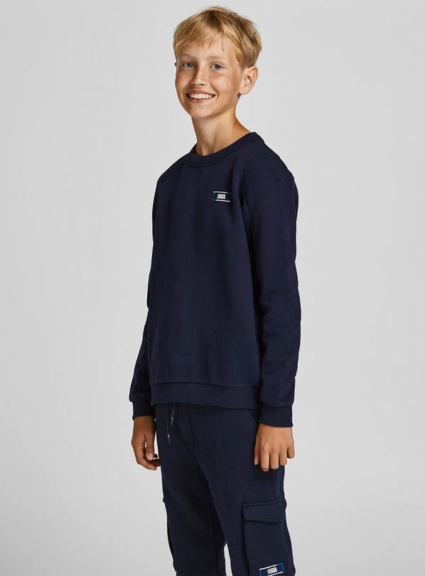 JACK & JONES Navy Long Sleeve T-Shirt - 13-14 years