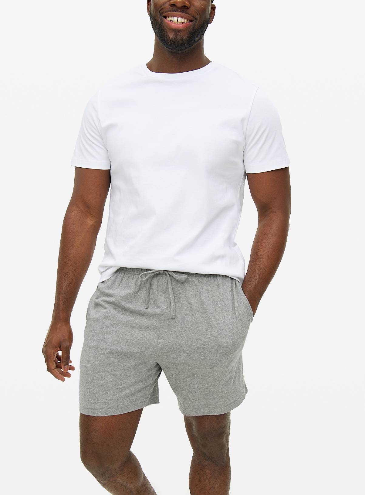 Navy & Grey Jersey Pyjama Shorts 2 Pack XS - Image 2