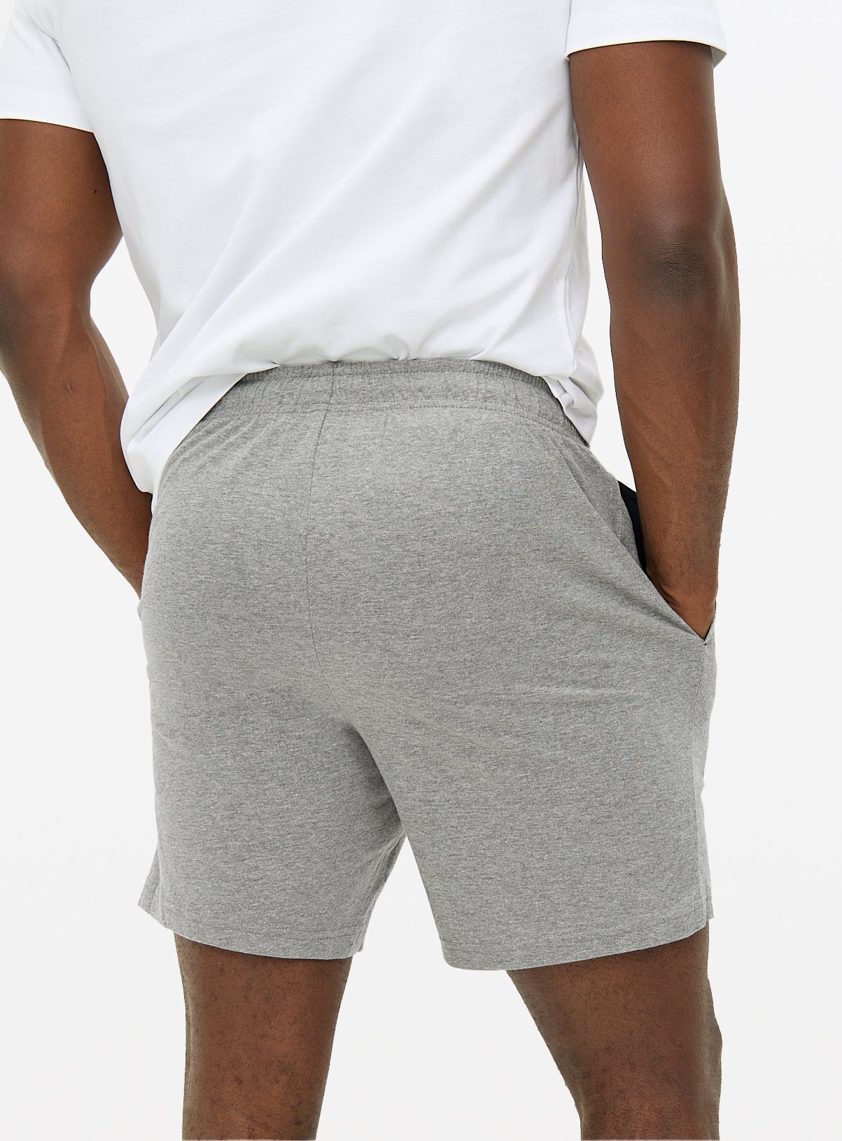 Navy & Grey Jersey Pyjama Shorts 2 Pack XS - Image 5 thumbnail