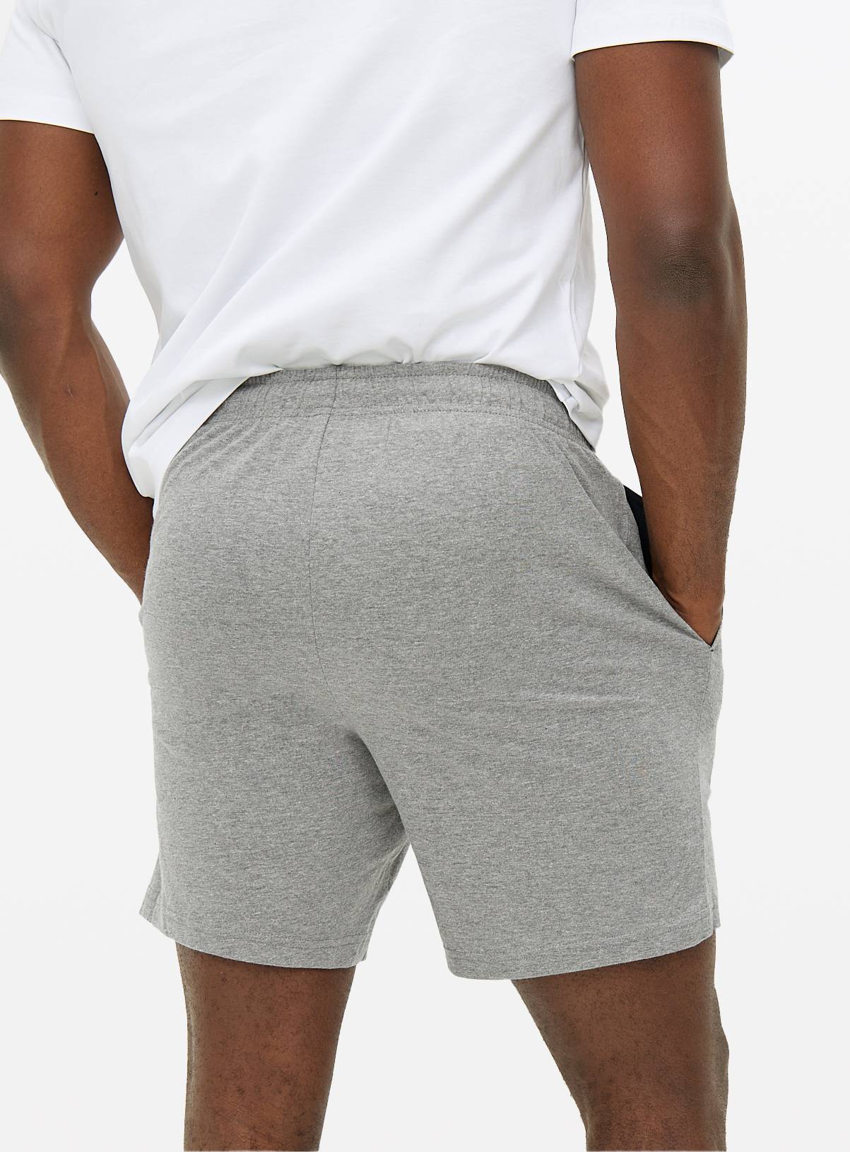 Navy & Grey Jersey Pyjama Shorts 2 Pack XS - Image 5