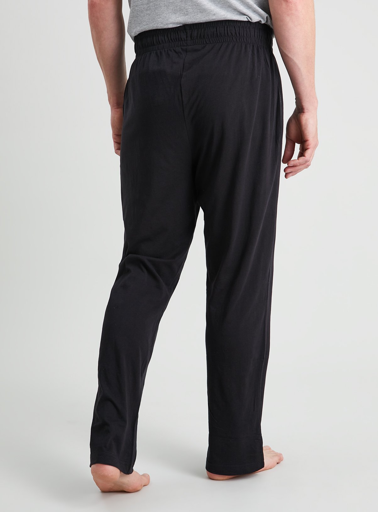 Black & Charcoal Jersey Pyjama Bottoms 2 Pack XL - Image 4 thumbnail