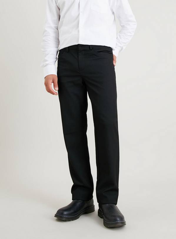 Black Regular Fit 5 Pocket Trousers W44 L29