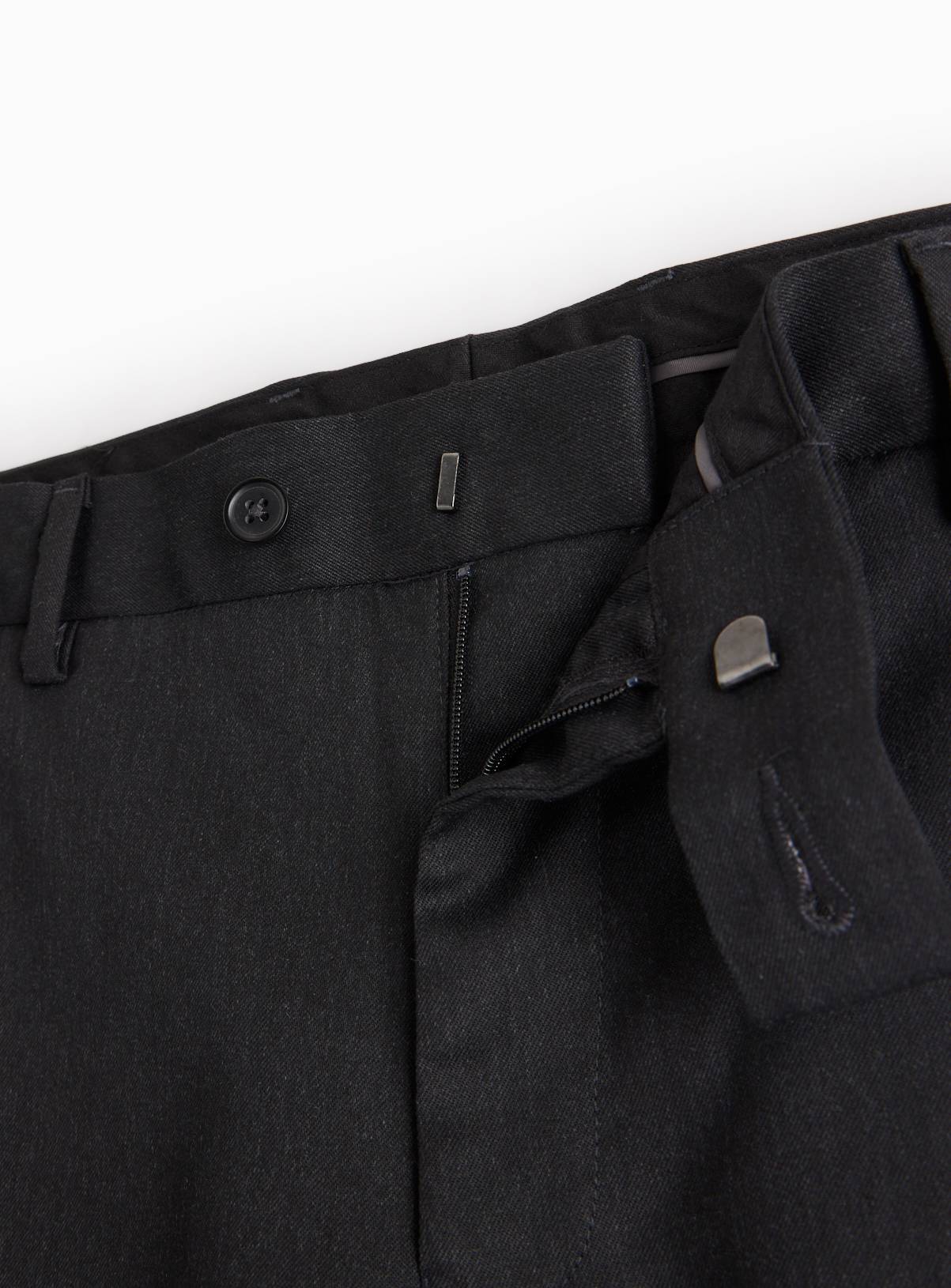 Charcoal Grey Tailored Fit Trousers  W40 L31 - Image 2