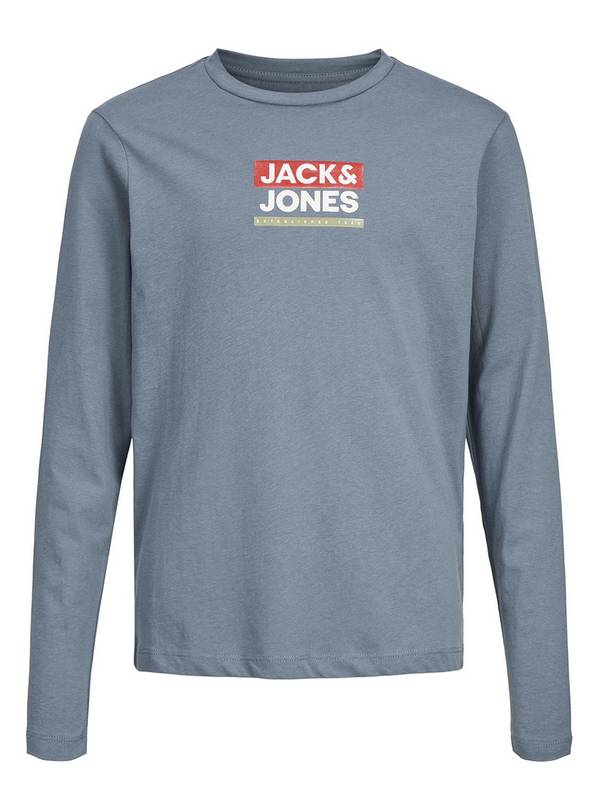 JACK & JONES Junior Blue Logo Top - 11-12 years