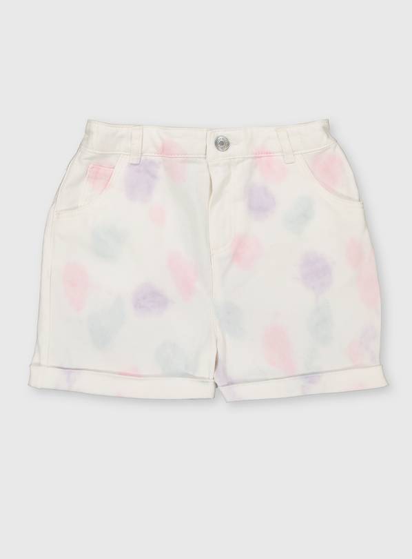 Buy White Tie Dye Denim Shorts 12 Years Skirts And Shorts Argos