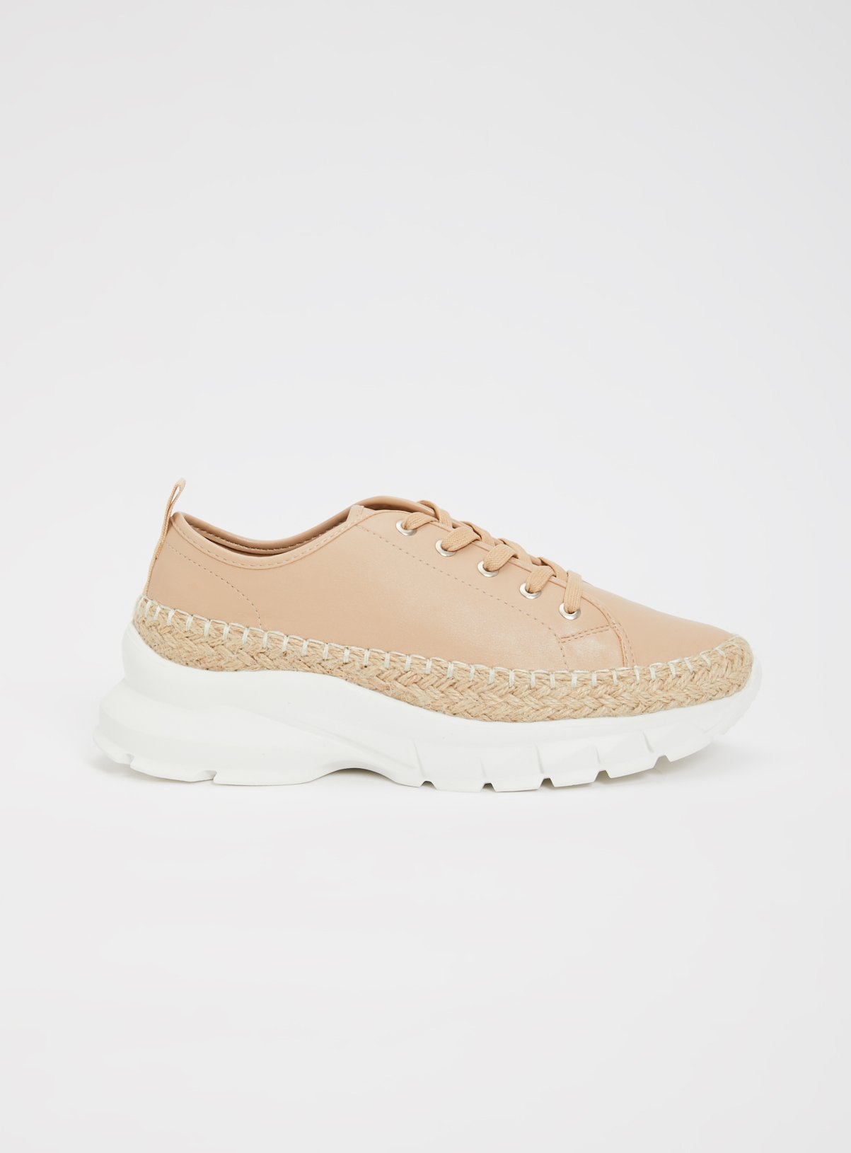 chunky nude trainers