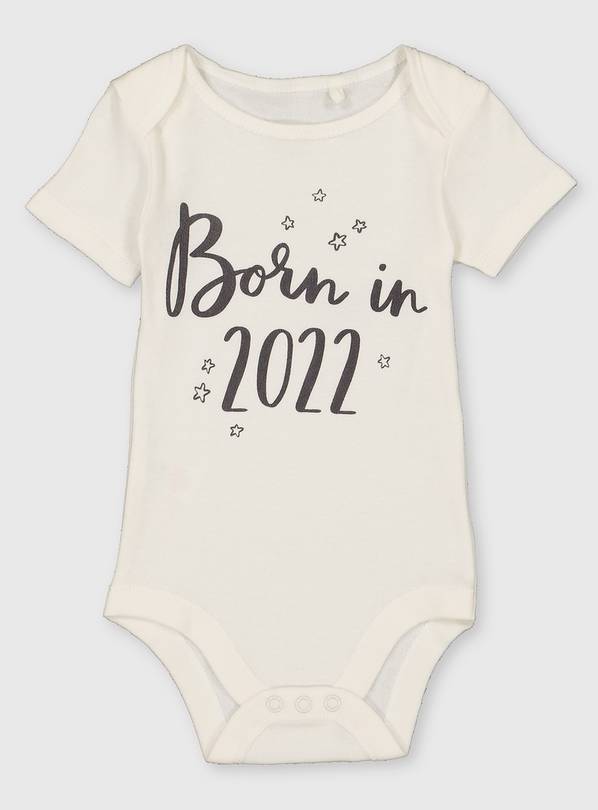 Cream Born in 2022 Bodysuit - Tiny Baby