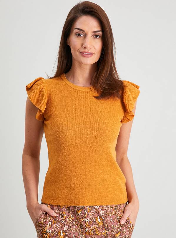 Buy Ochre Fluted Sleeve Jumper 24 Jumpers Argos