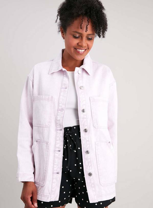 Buy Pastel Lilac Utility Denim Jacket 20 Denim jackets Argos