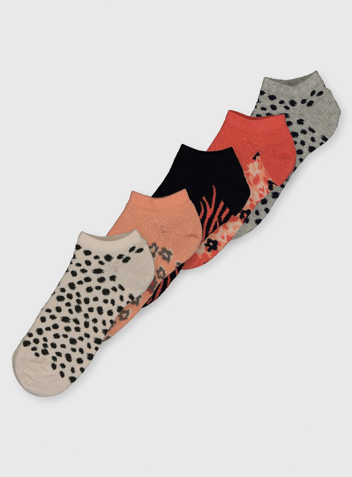 leopard print trainer socks