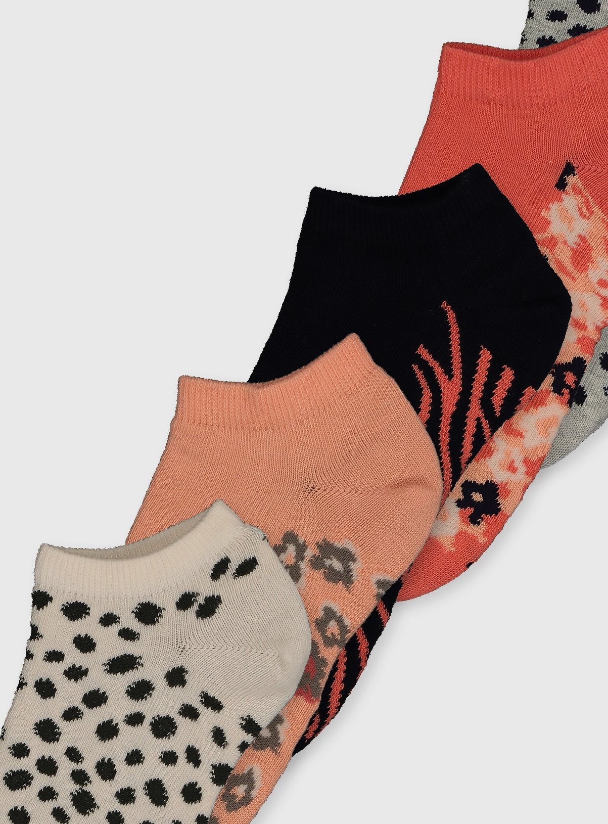 leopard print trainer socks