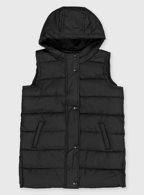 Buy Black Shower Resistant Longline Gilet - 5-6 years | Coats and ...