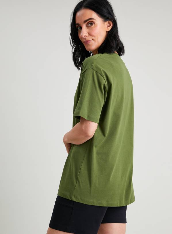 Buy Olive Green Boyfriend TShirt 14 Tshirts Argos