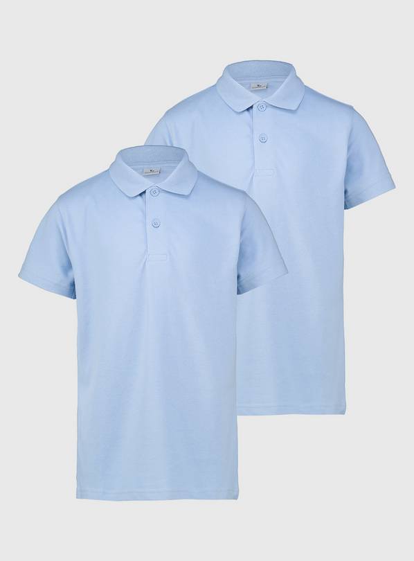 Blue Unisex Polo Shirt 2 Pack - 3 years