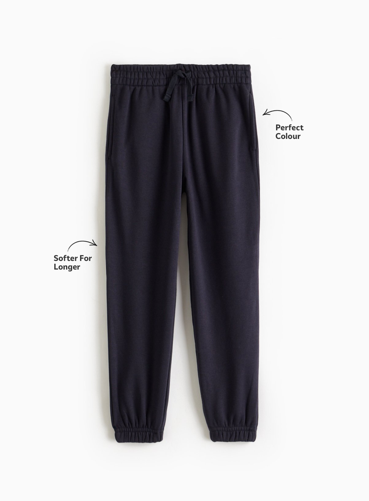 Navy Cotton Unisex Joggers 2 Pack 6 years - Image 3 thumbnail