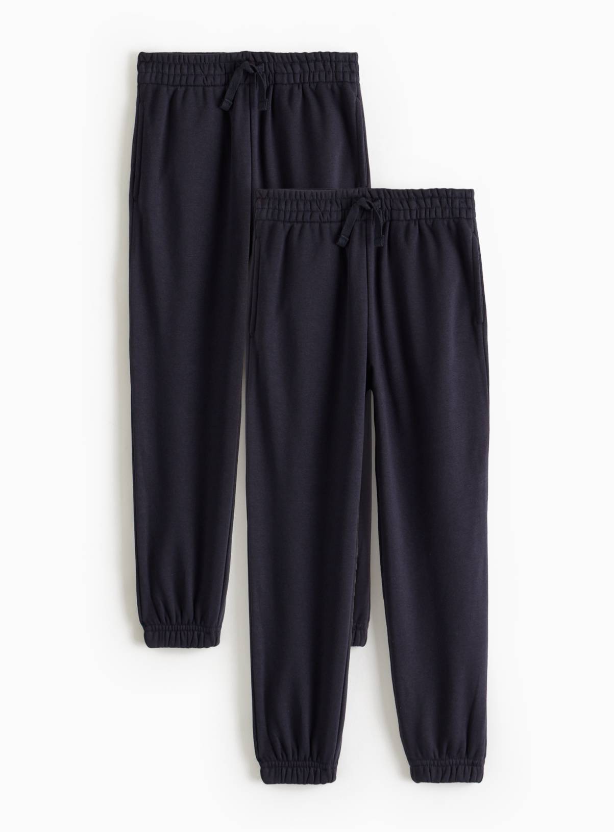 Navy Cotton Unisex Joggers 2 Pack 3 years - Image 2