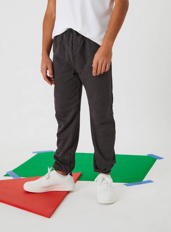 Boys grey school joggers hot sale