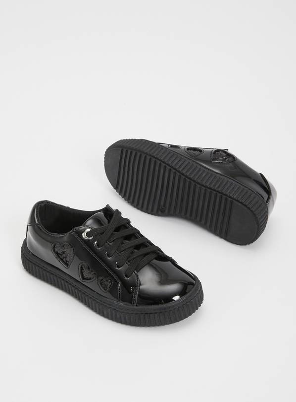 Buy Black Patent MicroFresh® Creeper Shoes 1 Shoes Argos