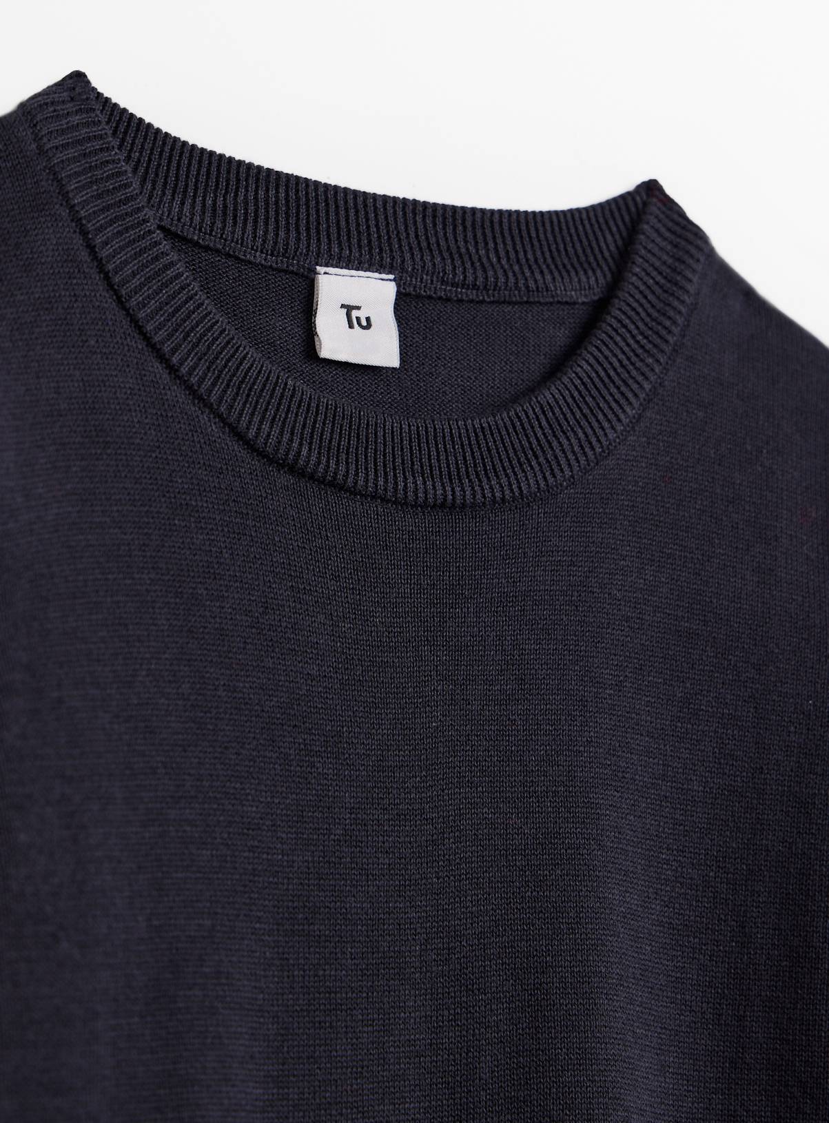 Navy Cotton Unisex Crew Neck Jumper 2 Pack 5 years - Image 2
