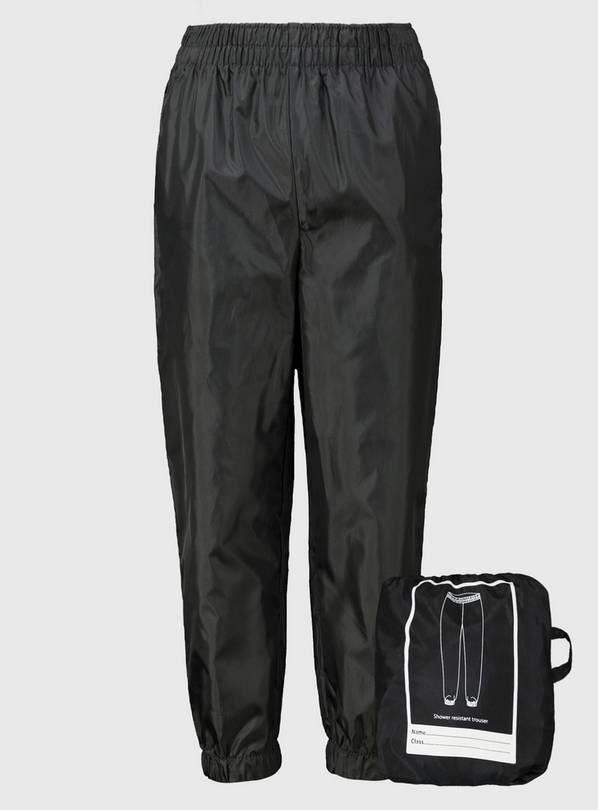 Buy Black Unisex Shower Resistant Trouser 5 years, School trousers and  shorts