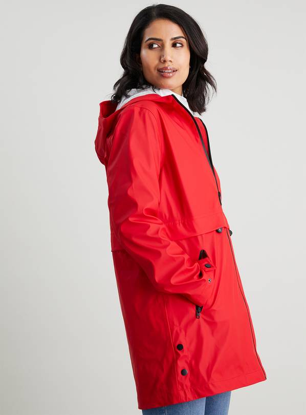 Buy Red Rubber Waterproof Raincoat 16 Coats Tu