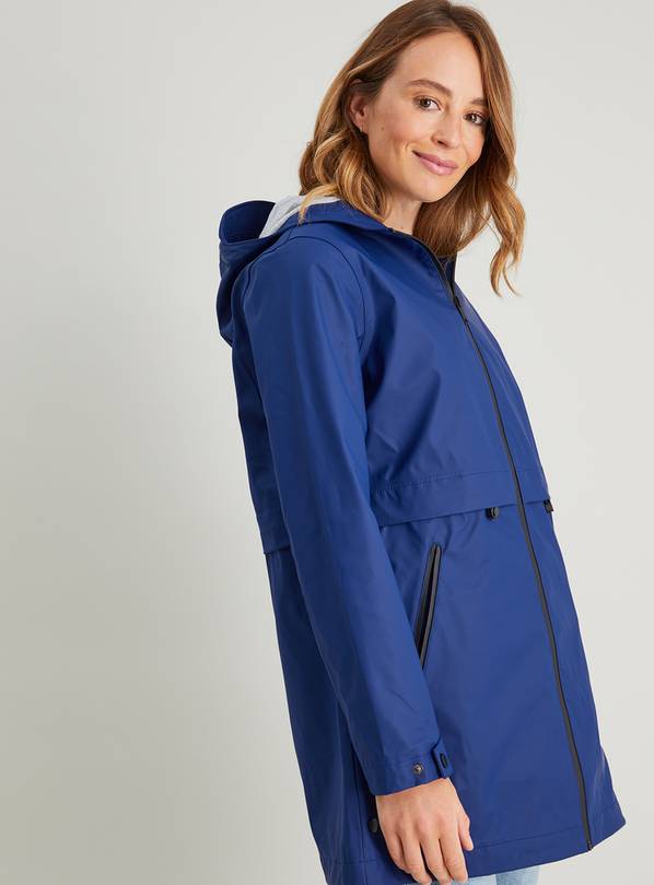 rubber hooded raincoat