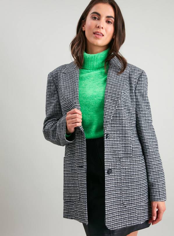 Buy Mono Check Oversized Blazer - 22 | Coats | Argos