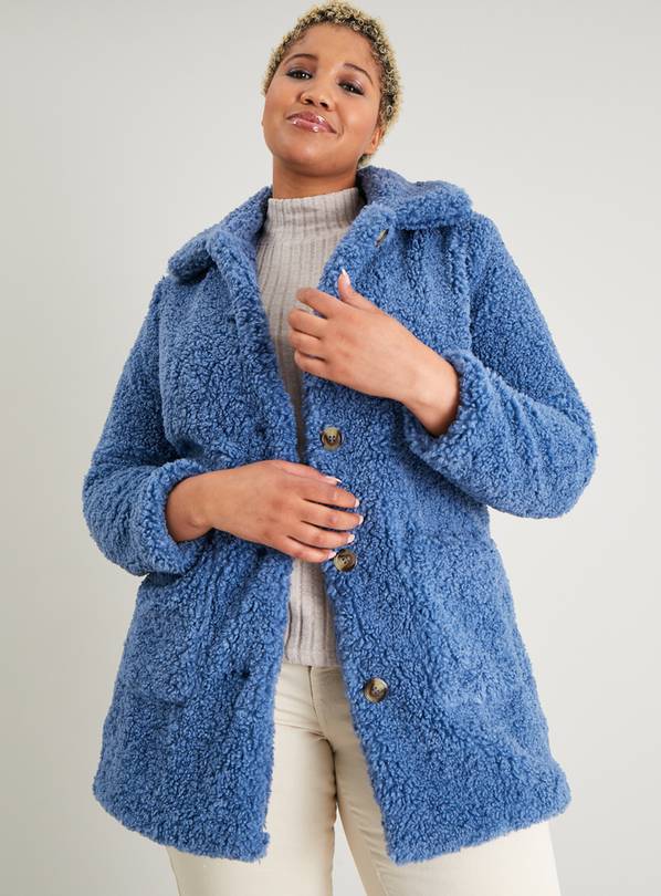 Blue on sale teddy coat