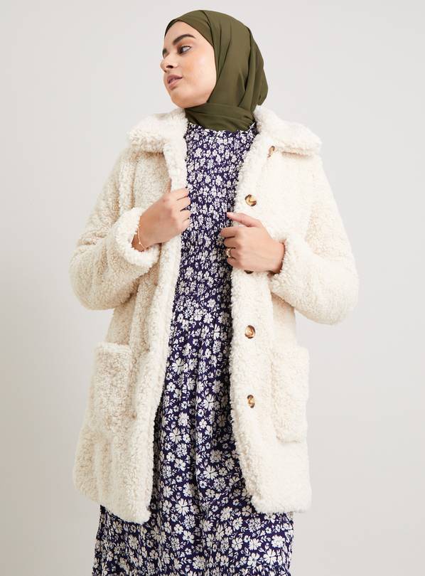 Buy Cream Teddy Coat 22 Coats Argos