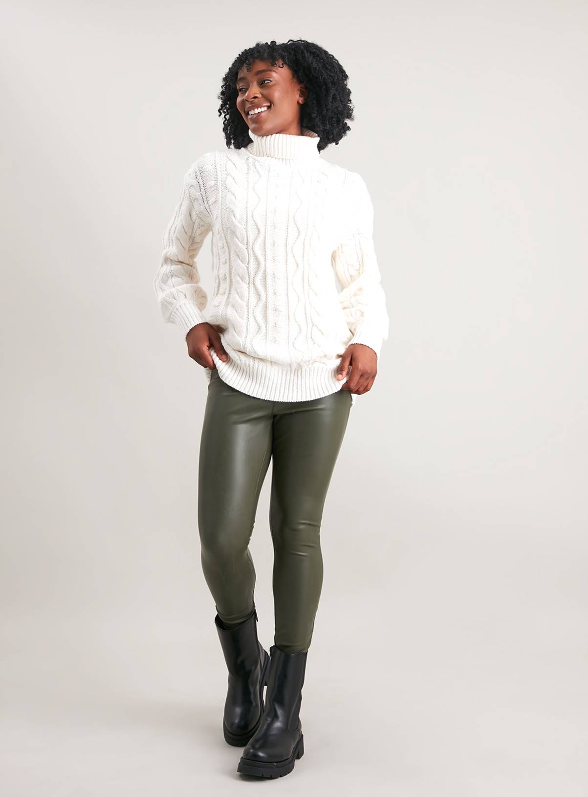 SKU: OCT G11 PLINTH- LS MG ROLL NECK CABLE JUMPER:Cream:16 - Image 2
