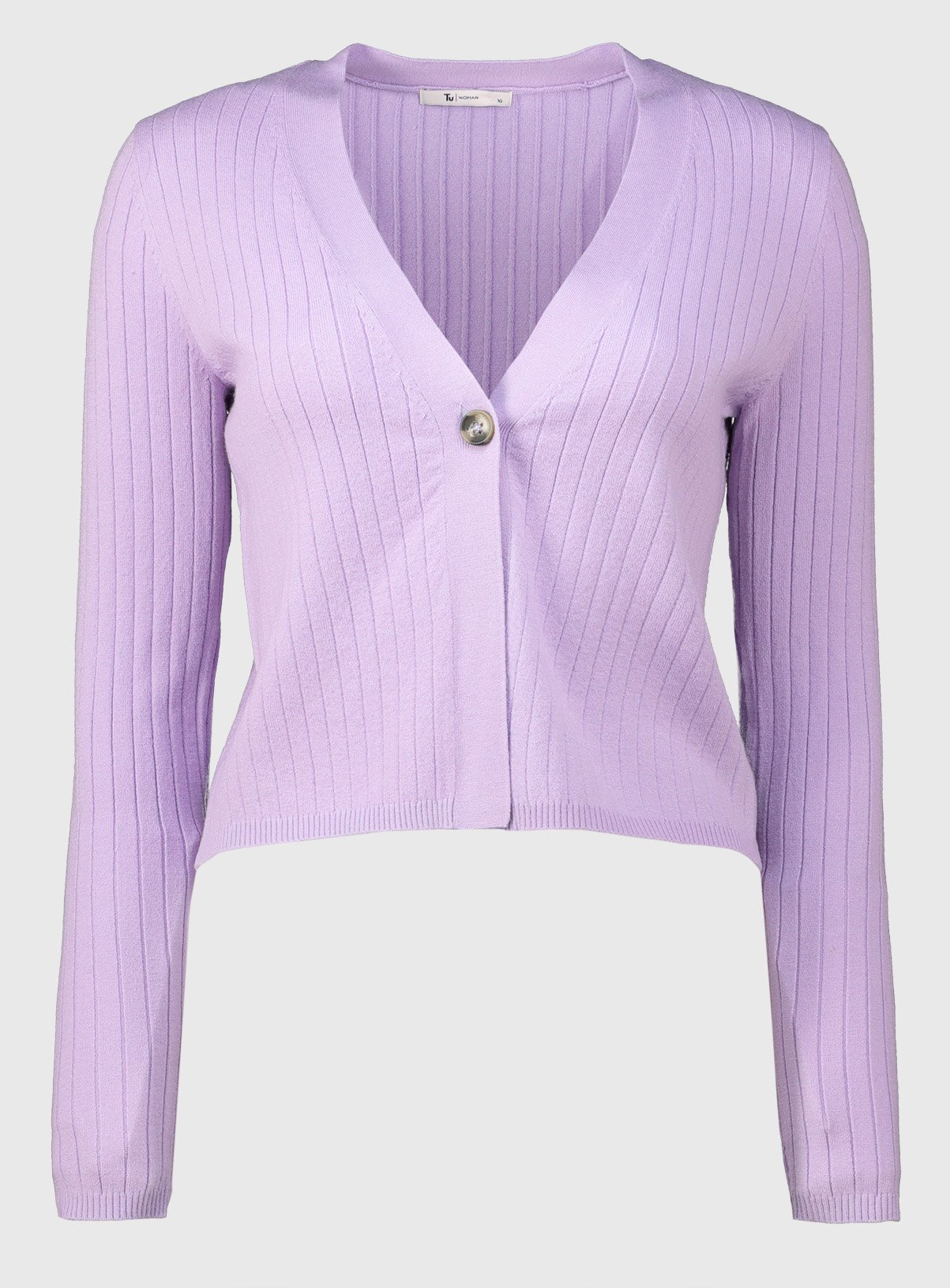 SKU: CHINA BLUE LS SINGLE BUTTON CARDI:Purple:20 - Image 3 thumbnail