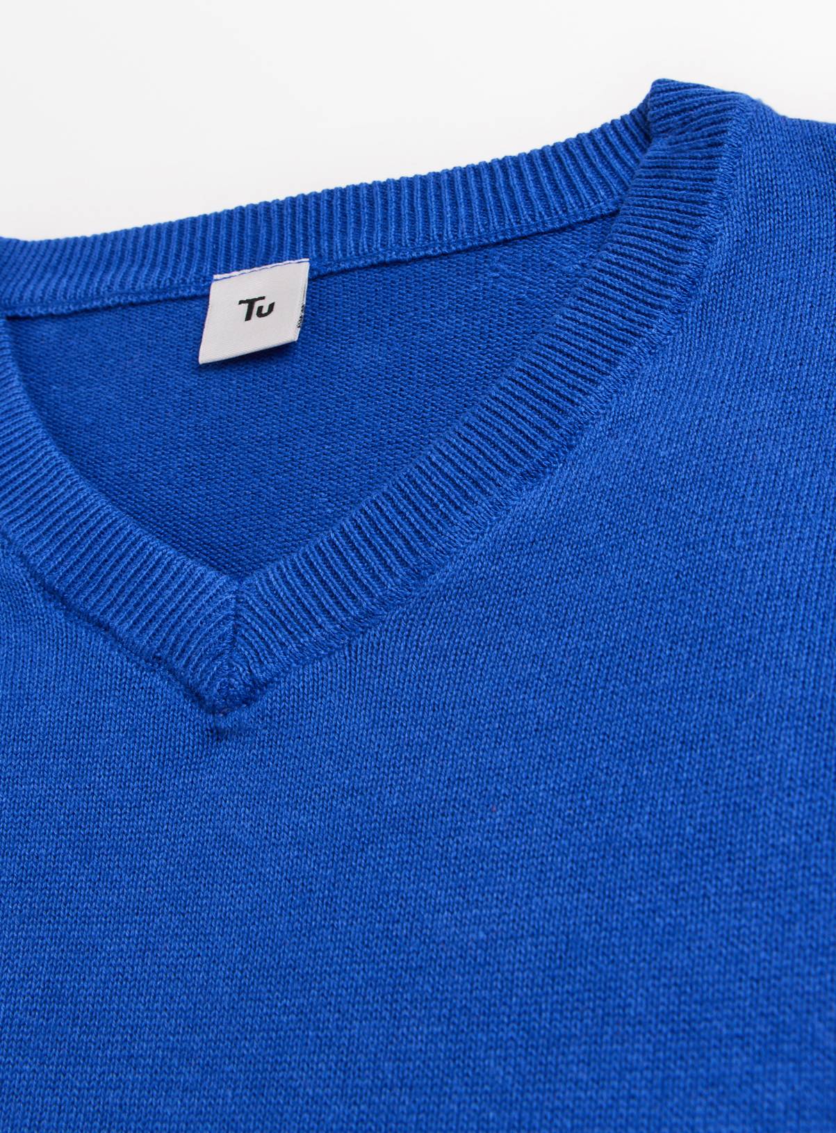 Blue Cotton V Neck Jumpers 2 Pack 4 years - Image 3