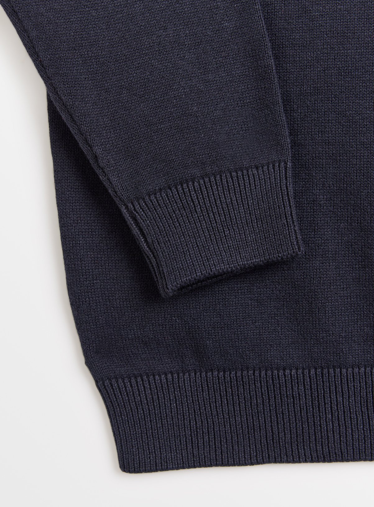 Navy Cotton V Neck Jumpers 2 Pack 12 years - Image 4 thumbnail