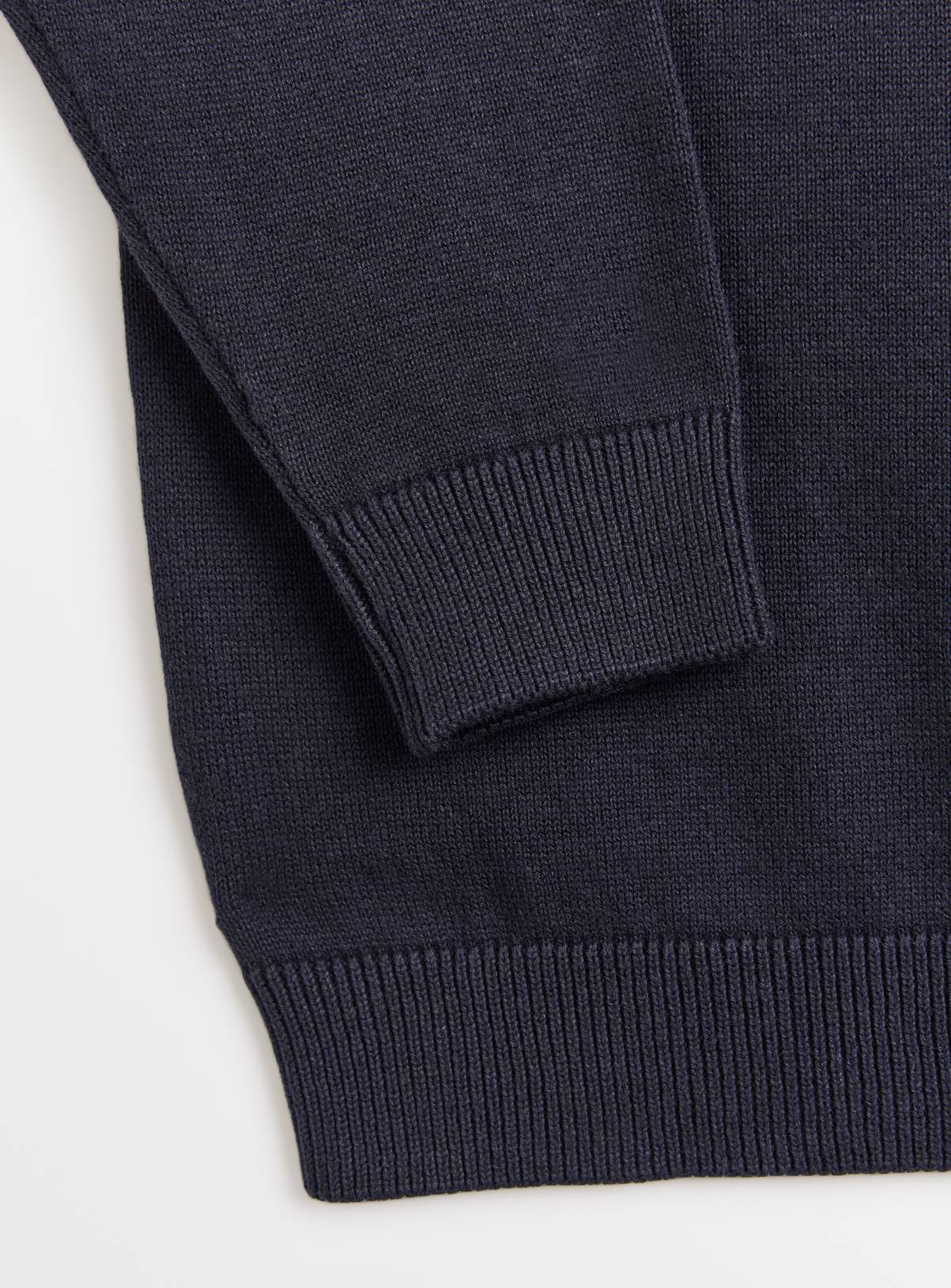 Navy Cotton V Neck Jumpers 2 Pack 12 years - Image 4