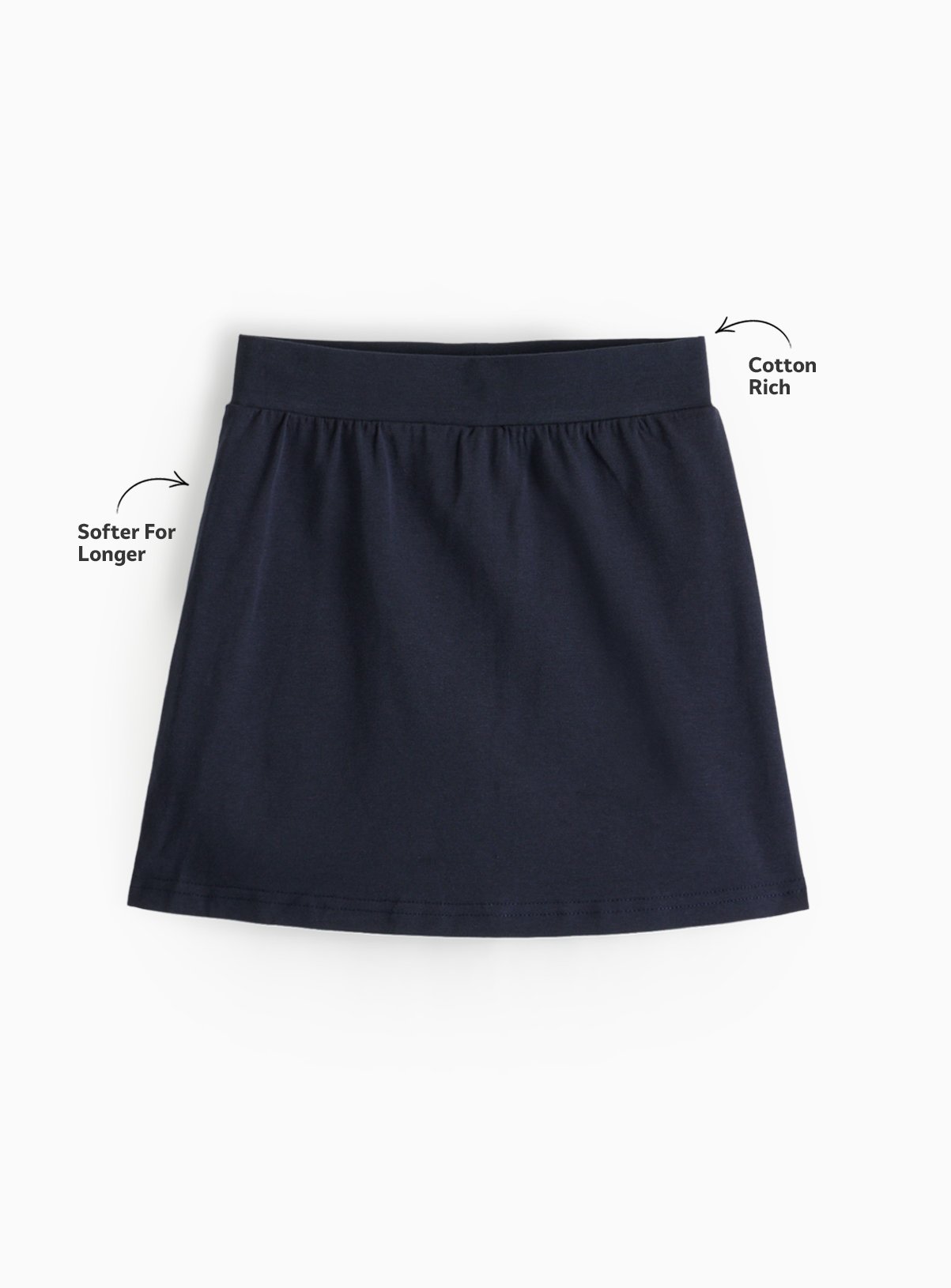 Navy Cotton Jersey Skorts 2 Pack 14 years - Image 2 thumbnail