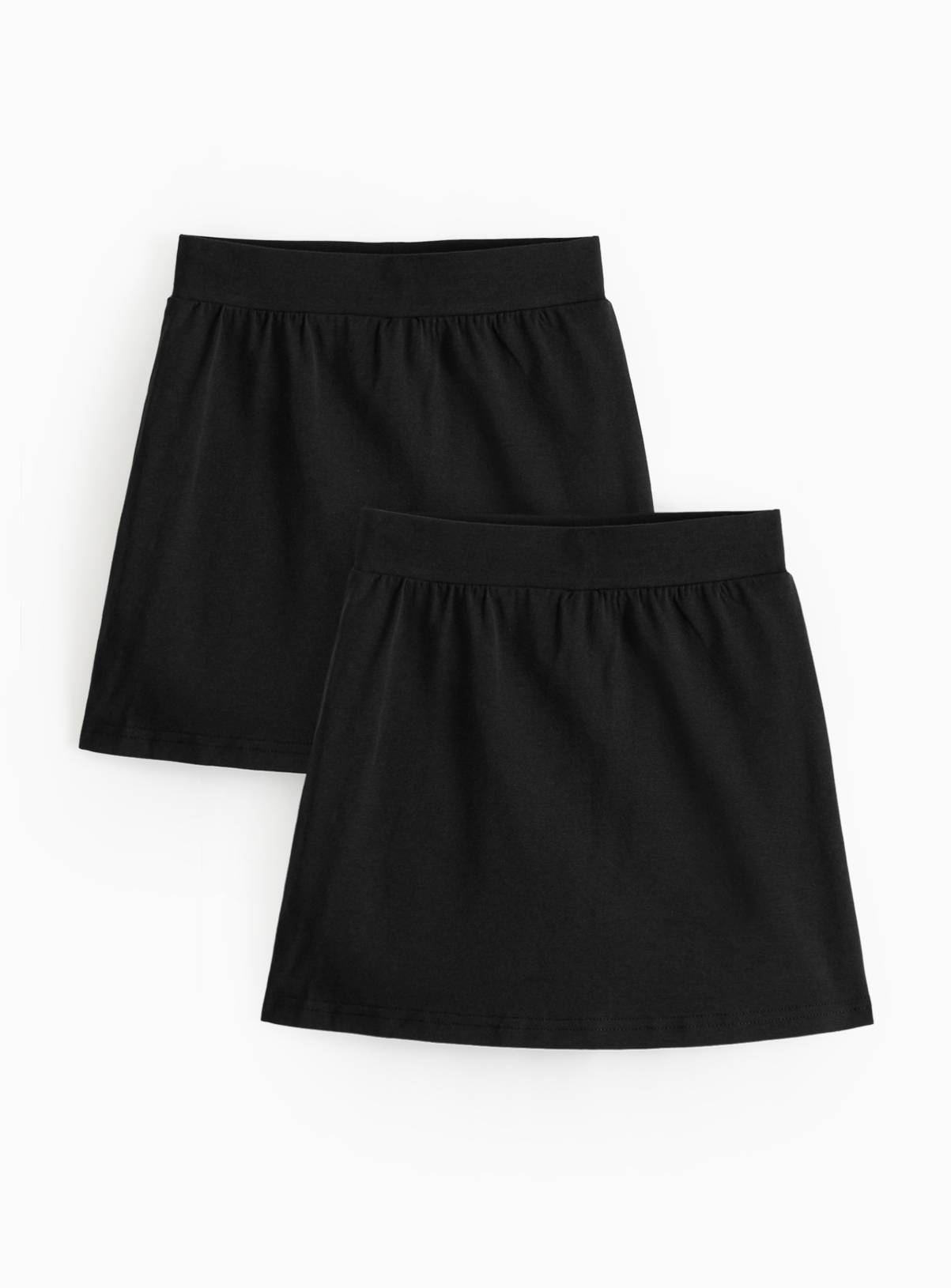 Black Cotton Jersey Skorts 2 Pack 11 years - Image 1