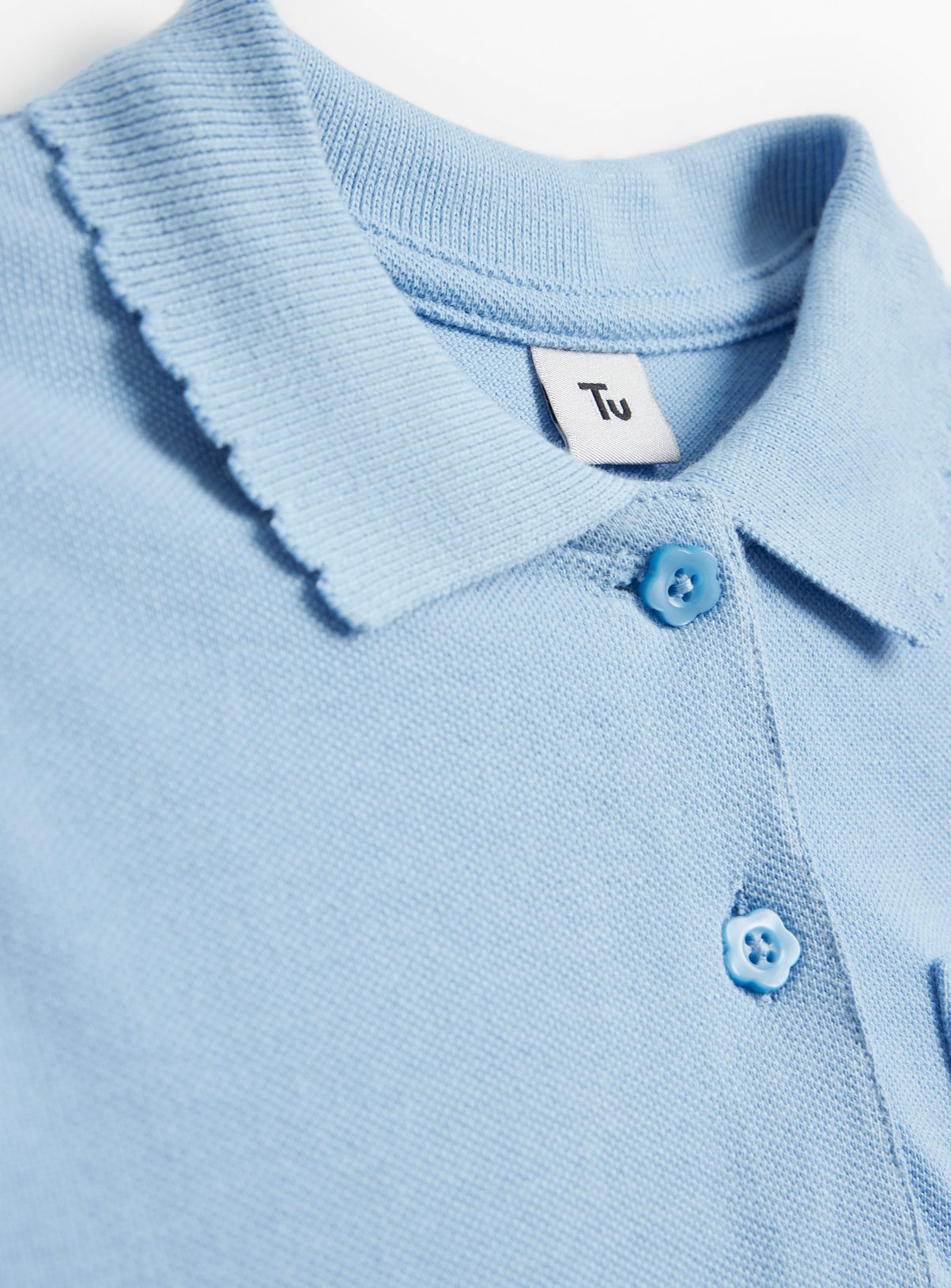 Blue Embroidered Polo Shirts 2 Pack 5 years - Image 4 thumbnail
