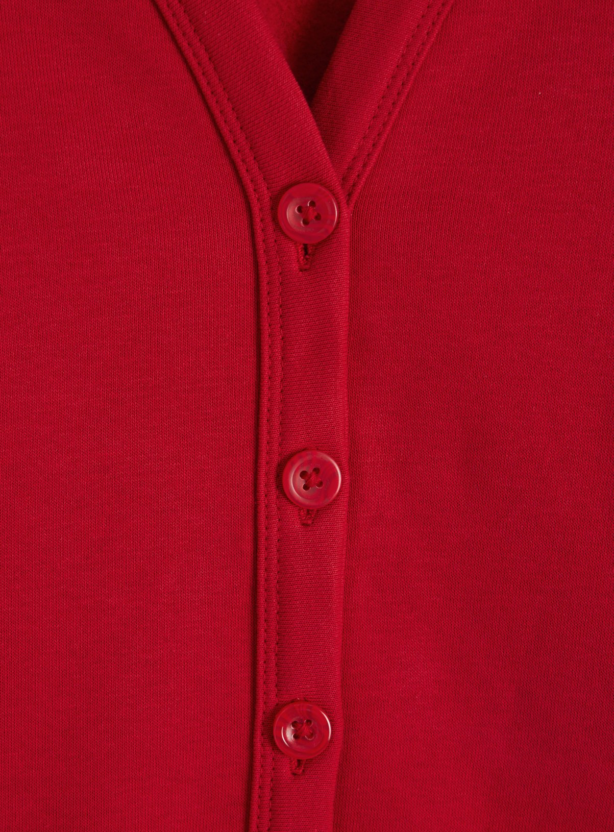 Red Cotton Rich Sweat Perfect Colour V Neck Cardigan 2 Pack 5 years - Image 3 thumbnail