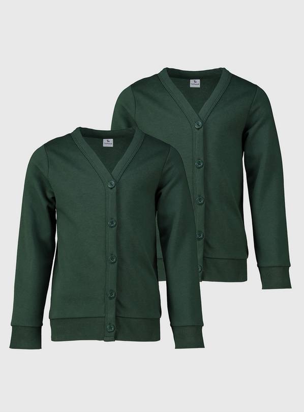 Dark Green Sweat Cardigan 2 Pack 5 years