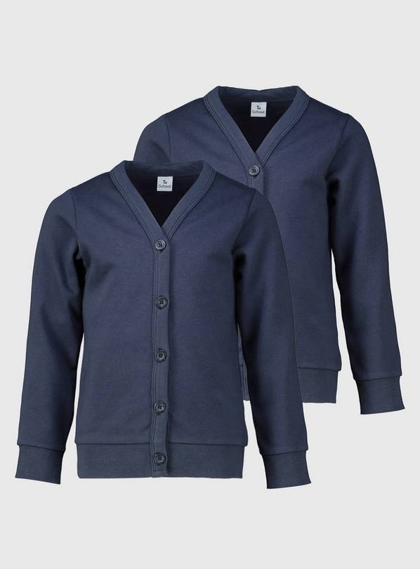 Navy Sweat Cardigan 2 Pack 5 years