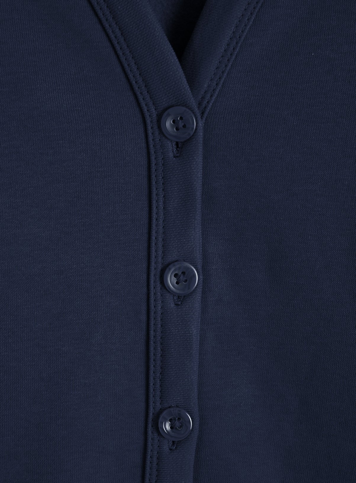 Navy Cotton Rich Sweat V Neck Cardigan 2 Pack 9 years - Image 5 thumbnail