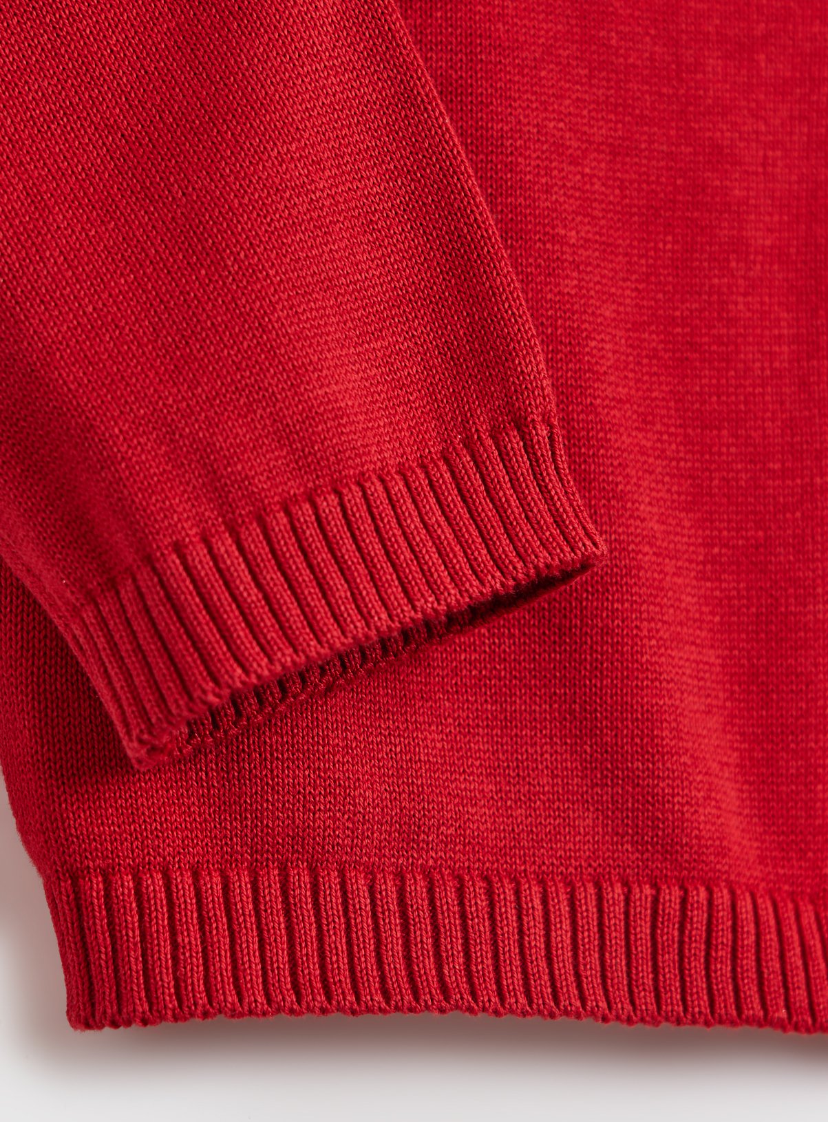 Red Knitted Cotton Scallop Trim V Neck Cardigan 2 Pack 9 years - Image 6 thumbnail