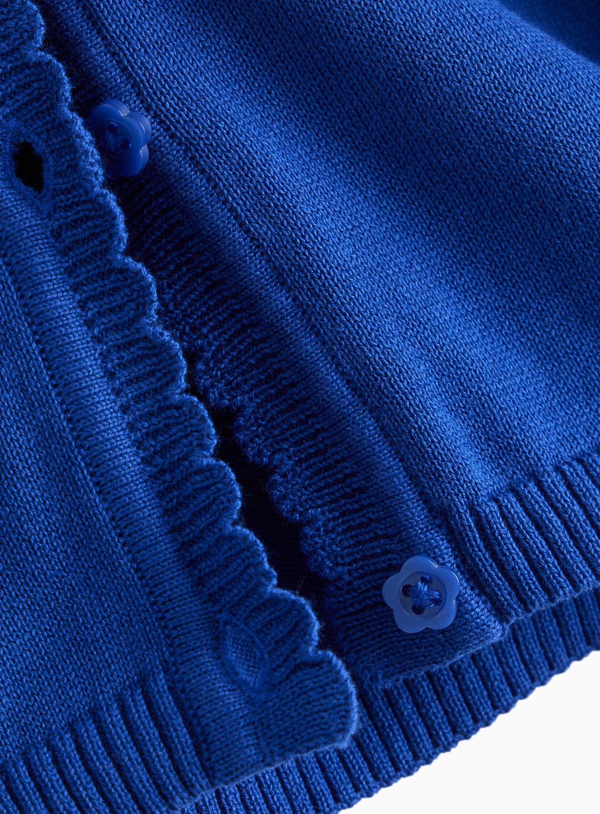 Blue Knitted Cotton V Neck Cardigans 2 Pack 7 years - Image 6 thumbnail
